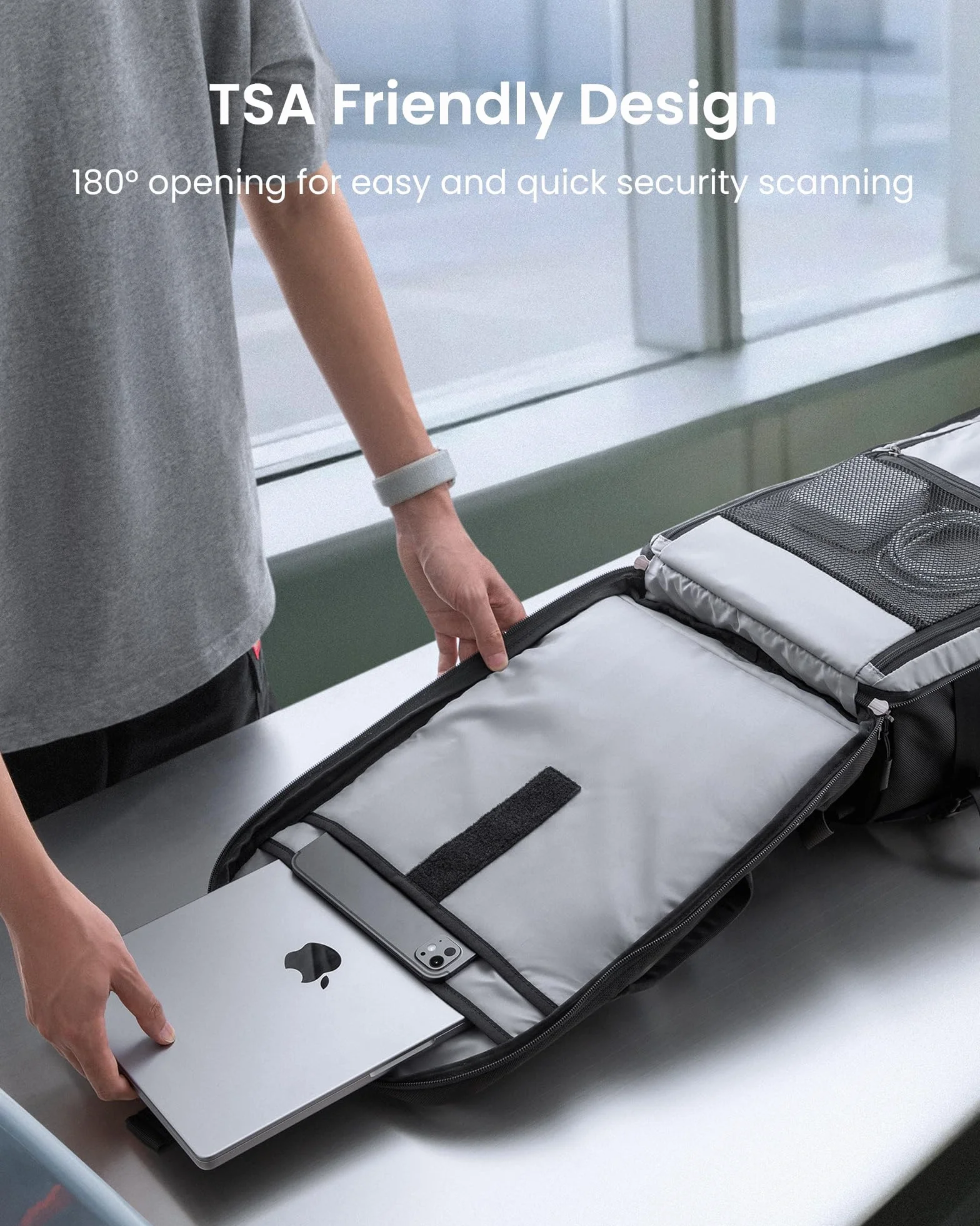 tomtoc Plecak podróżny 28 l, zatwierdzony przez TSA, do użytku w kabinie Easyjet, pod siedzeniem, 45x36x20, Ryanair, 40x20x25, bagaż podręczny, wodoodporny, lekki, biznesowy, mieści laptopa 16 cali