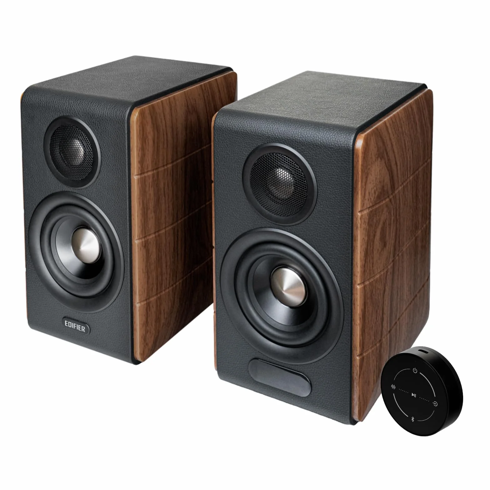 Edifier S880DB MKII aktywne głośniki Hi-Fi | Hi-Res Audio Wireless LDAC | 88 W pełni cyfrowy DSP | elegancka drewniana obudowa | RCA, optyczny, koax, USB-C i sub-out, pilot zdalnego sterowania 2,4 GHz
