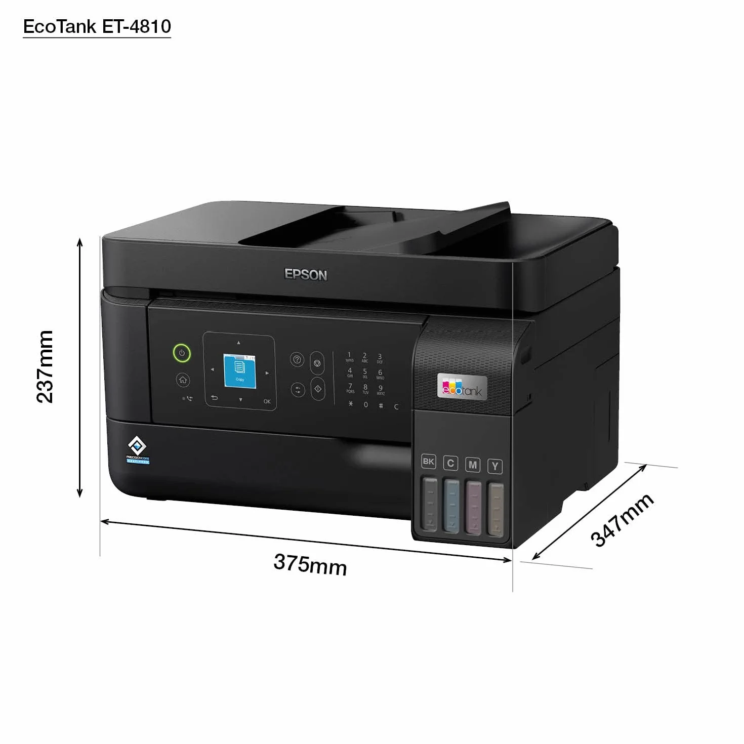 Epson EcoTank ET-4810 A4 wielofunkcyjna drukarka atramentowa Wi-Fi, z zapasem atramentów do 3 lat