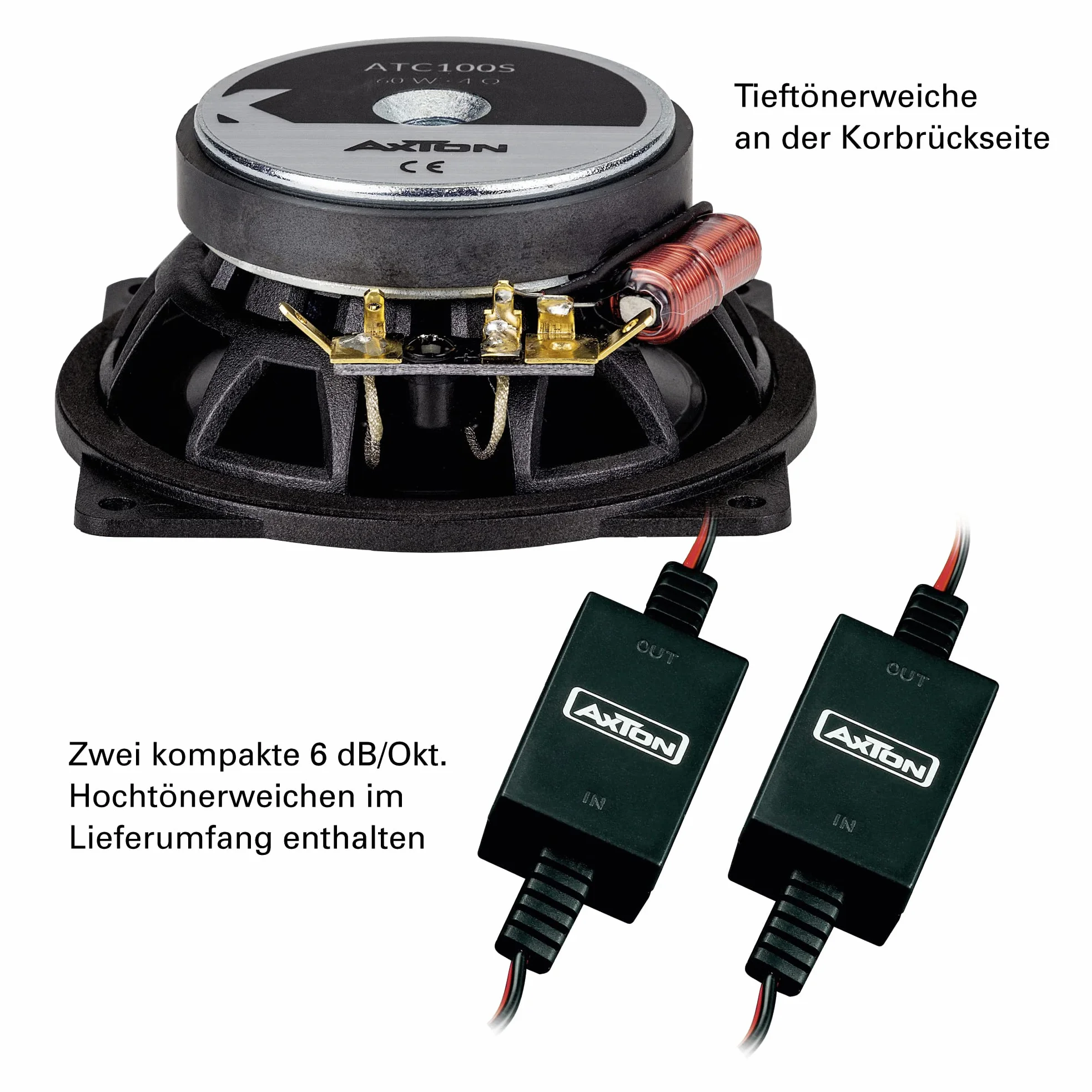 Axton ATC100S | 10 cm 2-Wege Lautsprecher Kompo System
