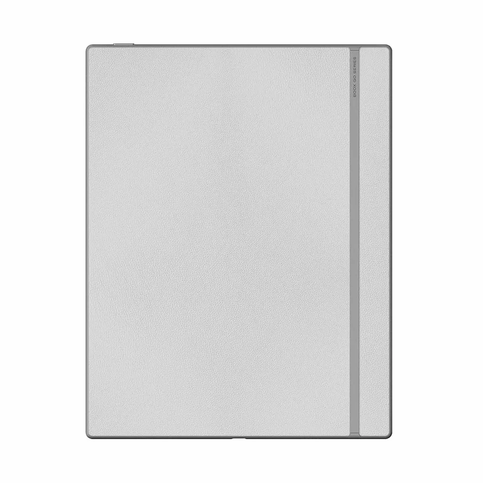 Boox Go E-Ink tablet o przek?tnej 10,3", niewielka waga, wy?wietlacz ePaper w skali szaro?ci, ty? ze skóry PU, wzór notatnika