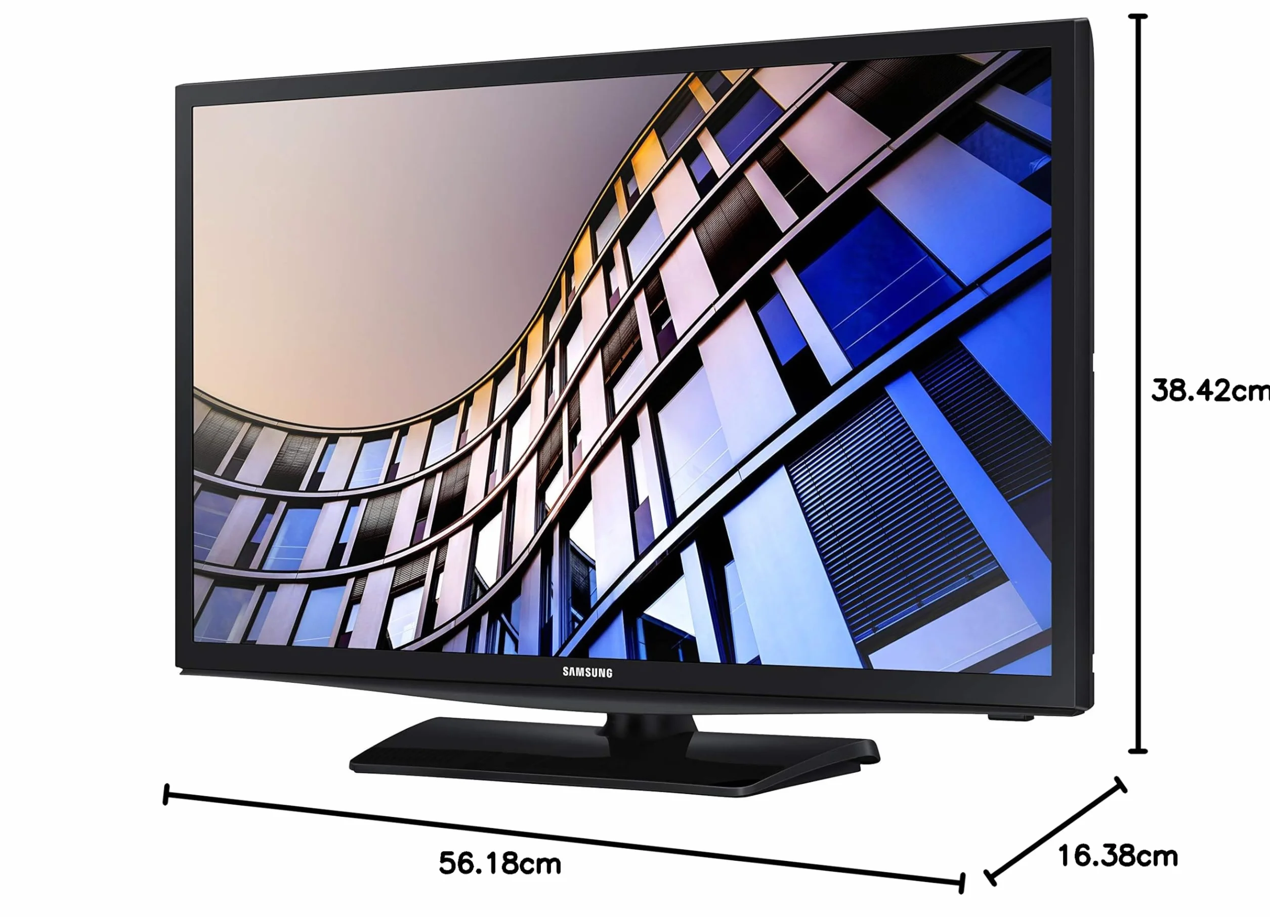 SAMSUNG Telewizor HD UE24N4305AEXXC Smart TV 61.0 cm, HDR, Ultra Clean View, PurColor, Micro Dimming Pro i czarny