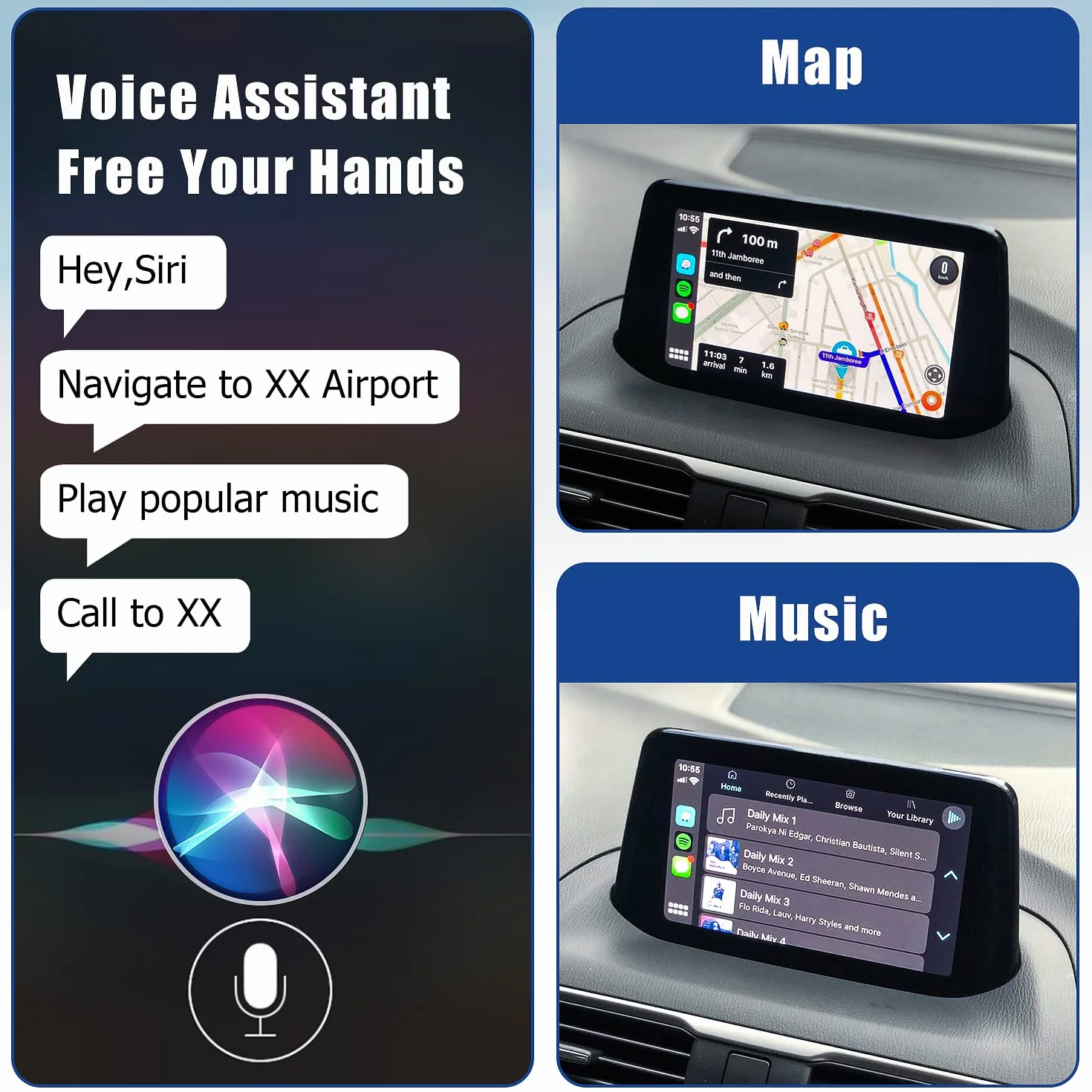 Zestaw naprawczy Mazda Carplay i Android Auto, Hub OEM TK78-66-9U0C pasuje do systemu MZD Connect, 00008FZ34, adapter Apple Carplay kompatybilny z Mazda 2/3/6/CX3/CX5/CX9 5 lat 2014-2020