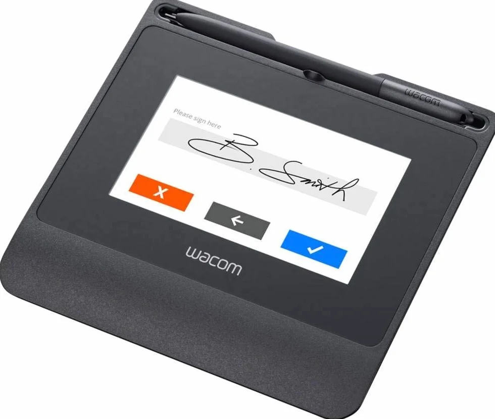 Wacom Zestaw podpisów z 5-calowym odblaskowym kolorowym wyświetlaczem LCD STU-540 Pad & sign pro PDF dla Windows