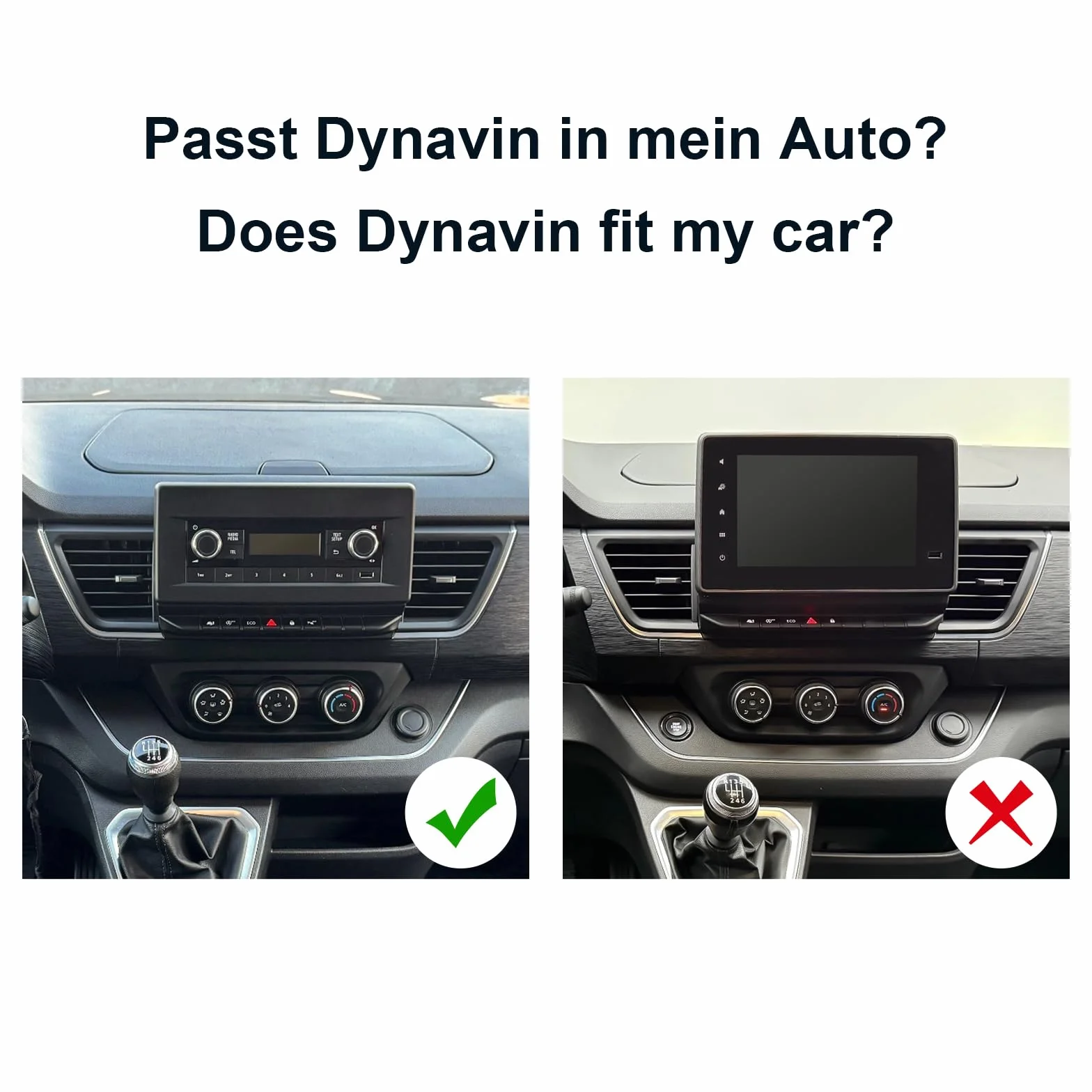 DYNAVIN Radio samochodowe z systemem Android do Renault Trafic Kangoo od 2021, radio 10,1 cala z bezprzewodowym Carplay i Android Auto | wyświetlacz Head-up | w zestawie DAB+: D9-KG21 Premium Flex