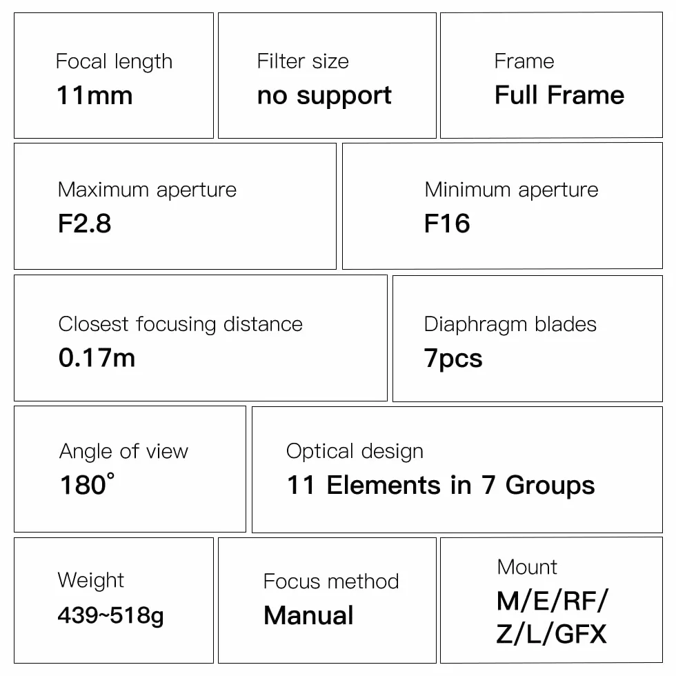 TTARTISAN 11 mm F2.8 Fish Eye Z Lens, Full Frame Ultra-Wide Manual Lens for Nikon-Z Mount Z6 Z7 Z5 Z6II Z7II Z9 Z8 ZF (Z-Mount)