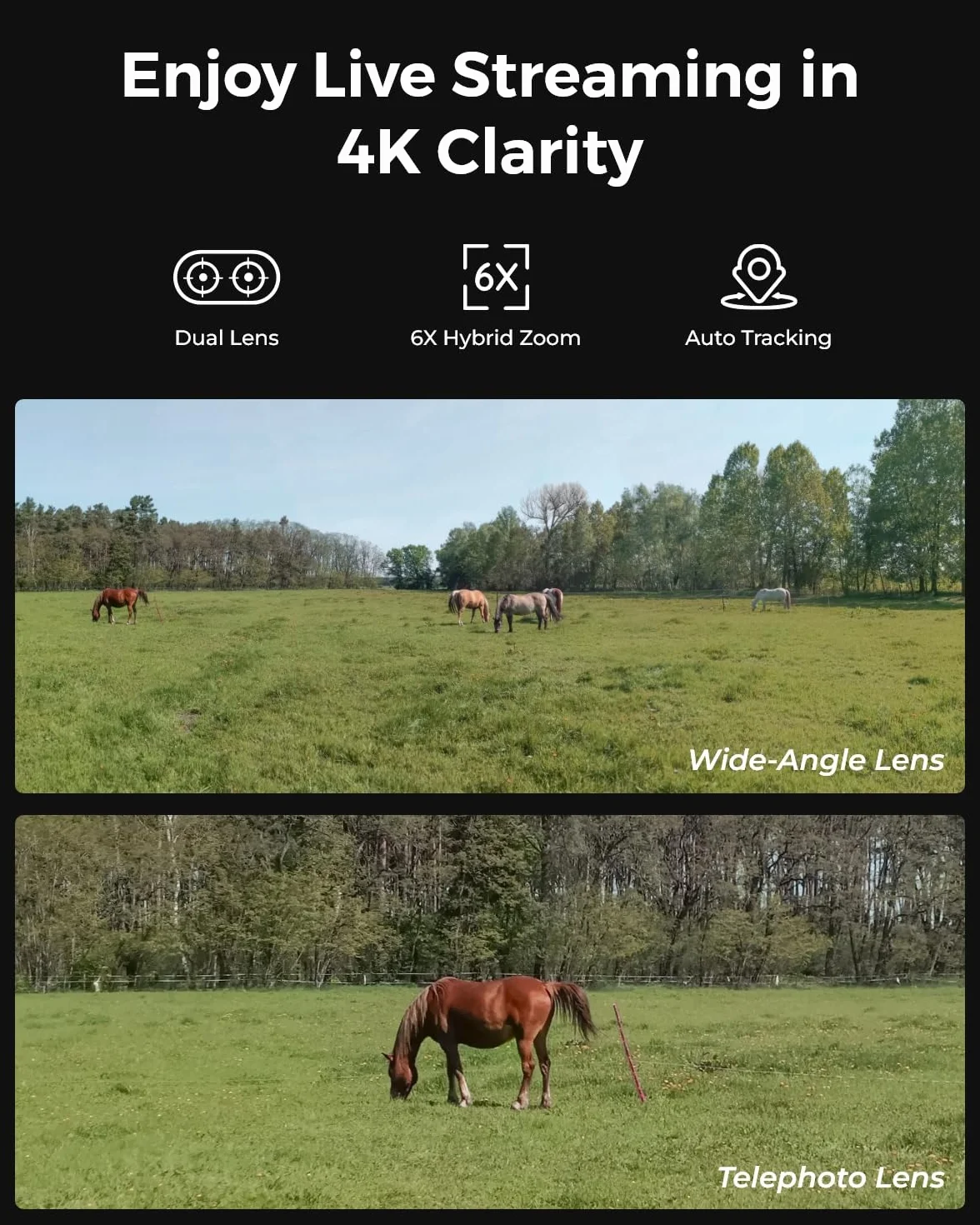 Reolink Komórkowa kamera bezpieczeństwa 4K 4G LTE zewnętrzna bezprzewodowa z kartą SIM, zasilanie bateryjne, bez kamery WiFi, 6-krotny zoom, automatyczne śledzenie, nieświecący podczerwień, IP66 do