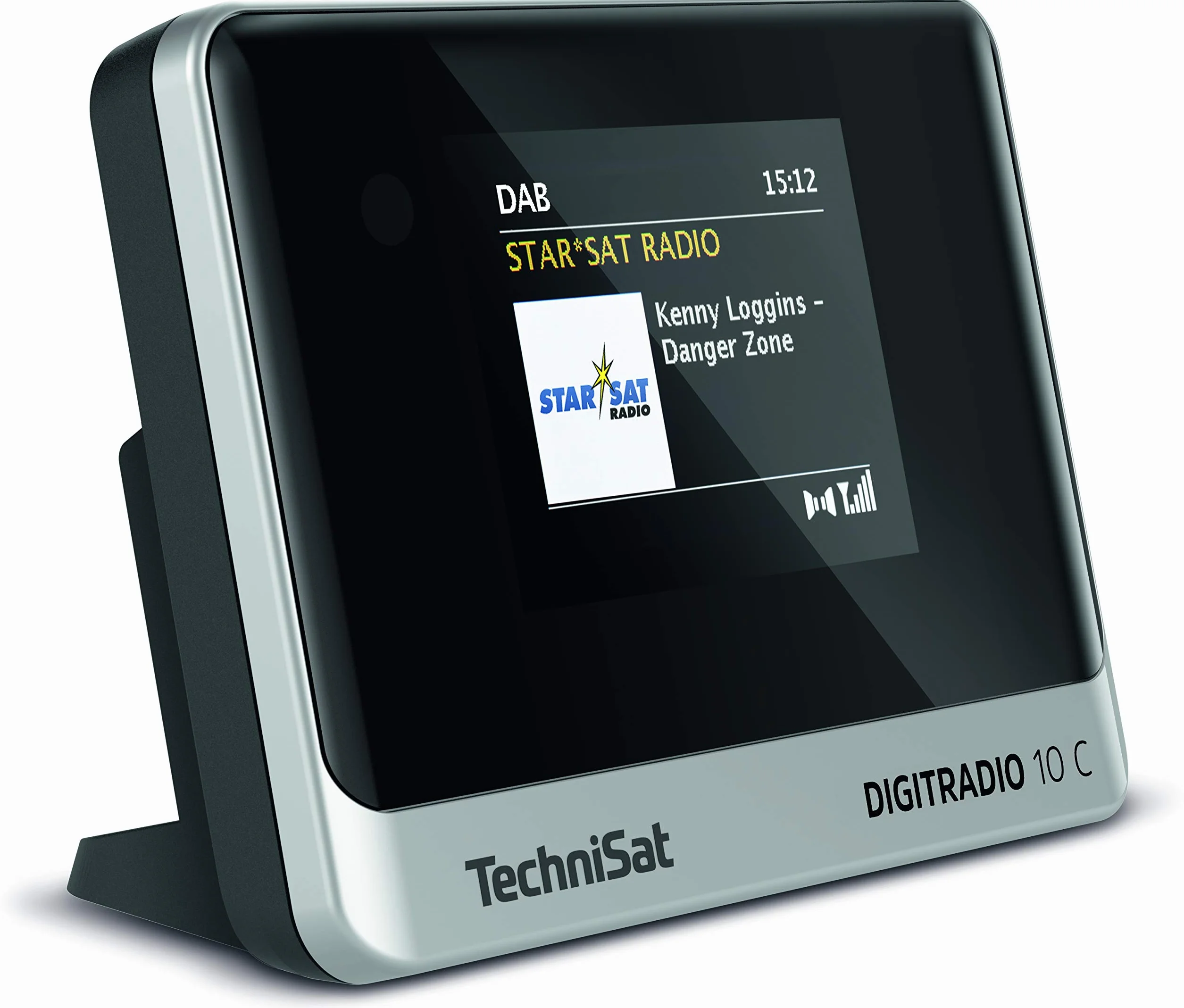 TechniSat Digitradio 10 C - DAB+ adapter do radia cyfrowego (kolorowy wyświetlacz, Bluetooth, pilot zdalnego sterowania, budzik, optymalny do modernizacji istniejących instalacji Hi-Fi) czarny/srebrny