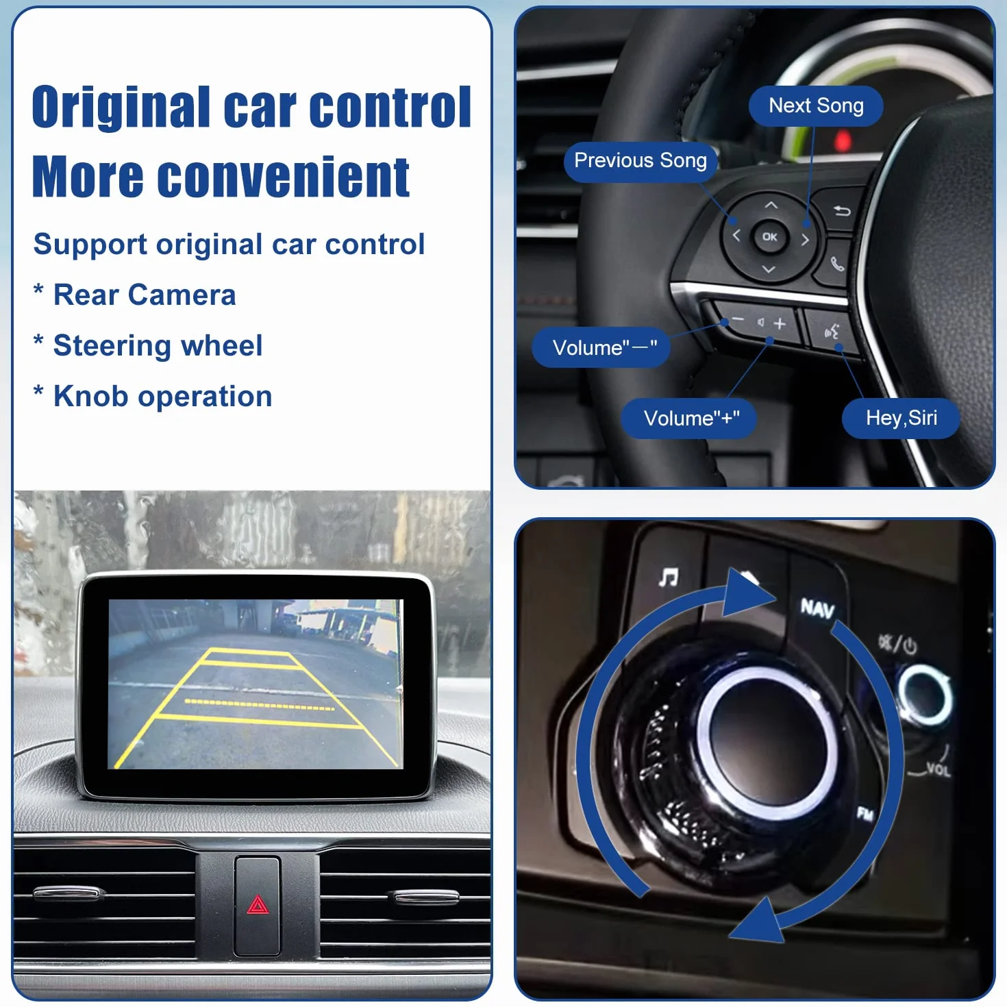 Zestaw naprawczy Mazda Carplay i Android Auto, Hub OEM TK78-66-9U0C pasuje do systemu MZD Connect, 00008FZ34, adapter Apple Carplay kompatybilny z Mazda 2/3/6/CX3/CX5/CX9 5 lat 2014-2020