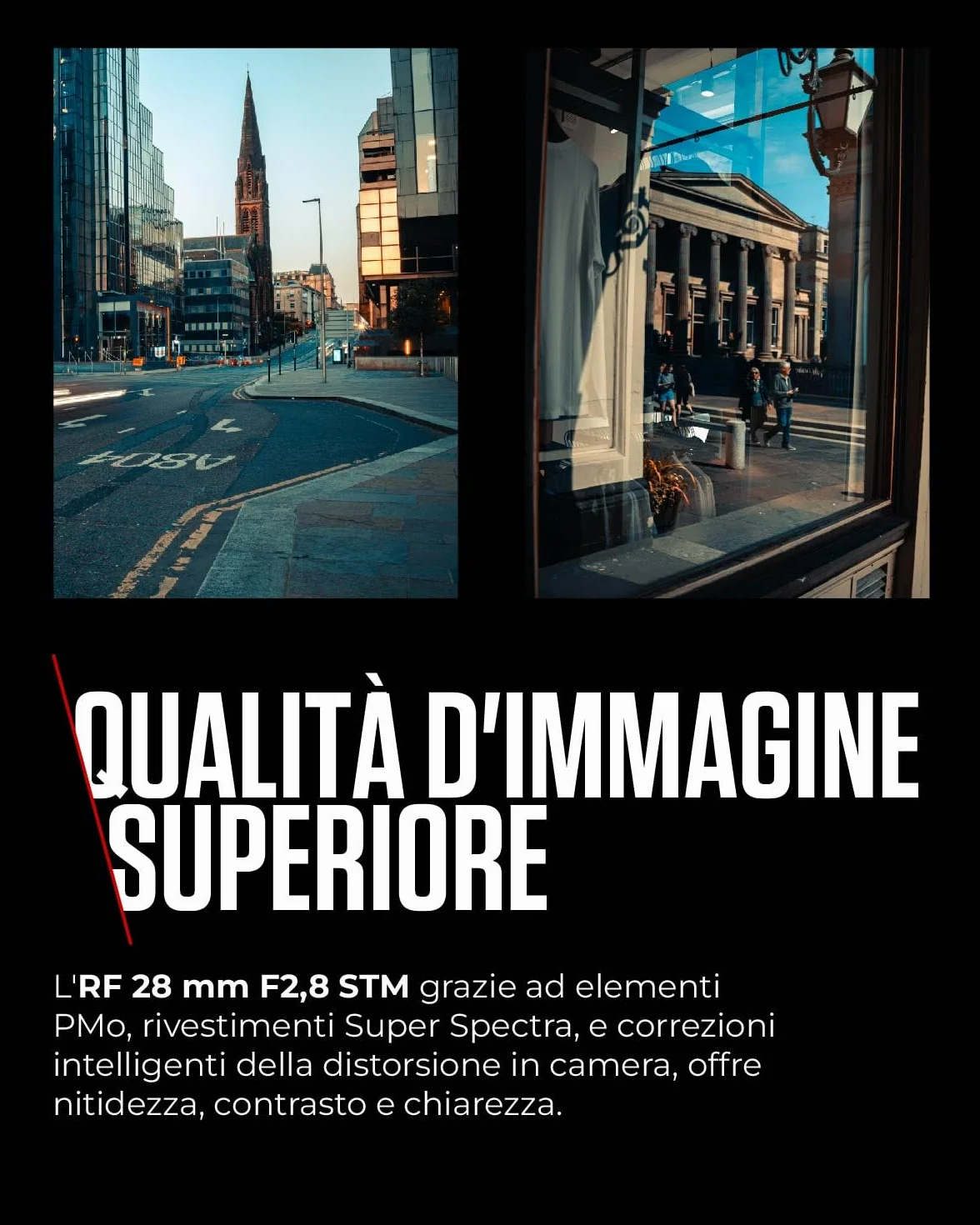 Canon Szerokokątny obiektyw RF 28 mm F2.8 STM z powłoką Super Spectra (czarny)