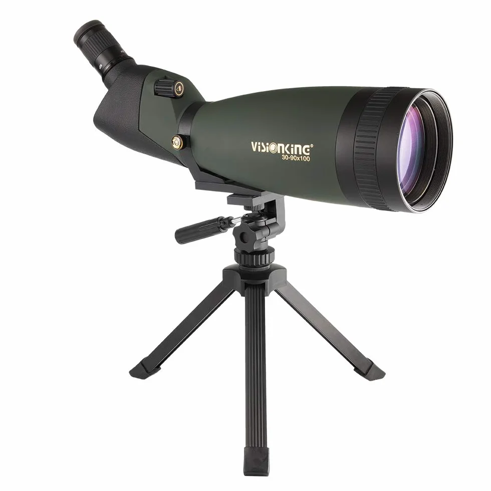 30-90x100 Luneta Obserwacyjna Spotting Scope Monokularowy Teleskop do Wodoodpornego Bak4 ze Statywem Watch Bird