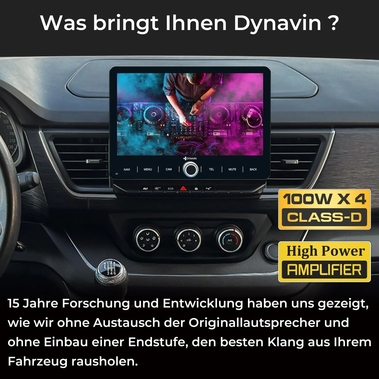 DYNAVIN Radio samochodowe z systemem Android do Renault Trafic Kangoo od 2021, radio 10,1 cala z bezprzewodowym Carplay i Android Auto | wyświetlacz Head-up | w zestawie DAB+: D9-KG21 Premium Flex