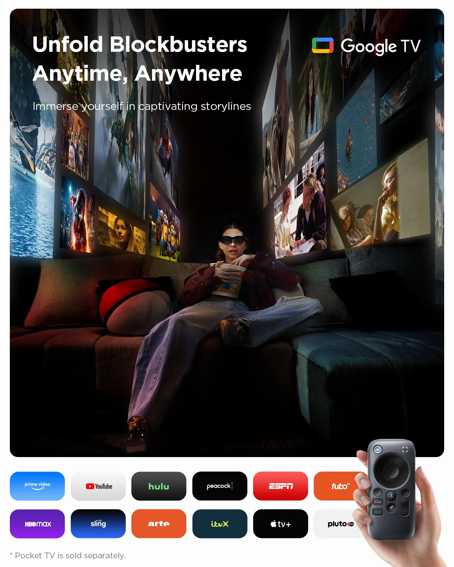 RayNeo Air 3s Okulary AR/XR, 201" 120Hz FHD Wyświetlacz HueView, Przenośne Okulary Wideo AR do Gier dla iPhone 16/15, Android, Mac, PS5, Steam Deck - Przenośne Kino Nowej Generacji