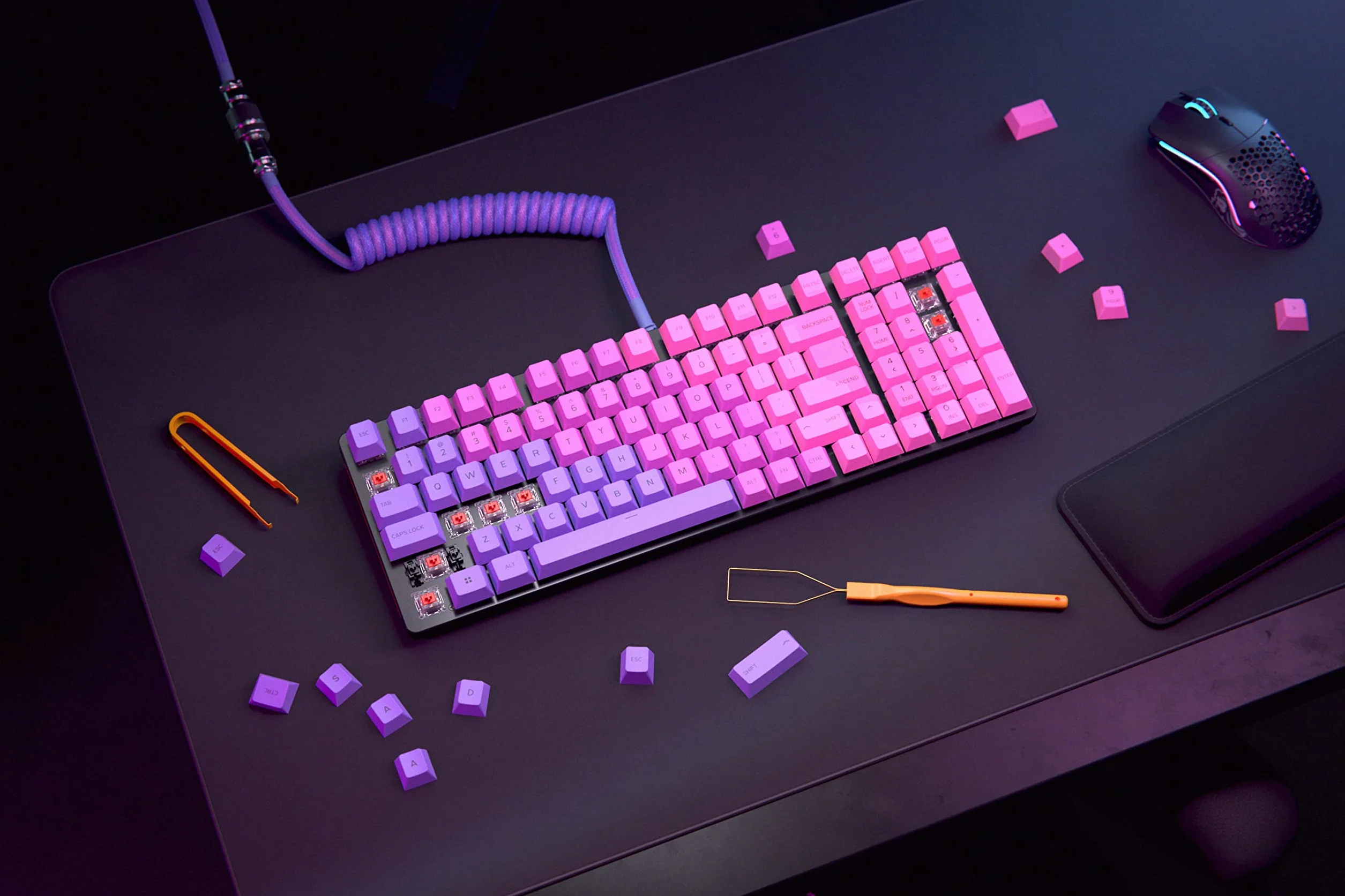 Glorious Gaming GMMK 2 Full Size (96%) Barebones (tylko obudowa) – obudowa gamingowej klawiatury mechanicznej, pełny rozmiar, aluminium, konfigurowalna, RGB, układ amerykański/ANSI - Czarny