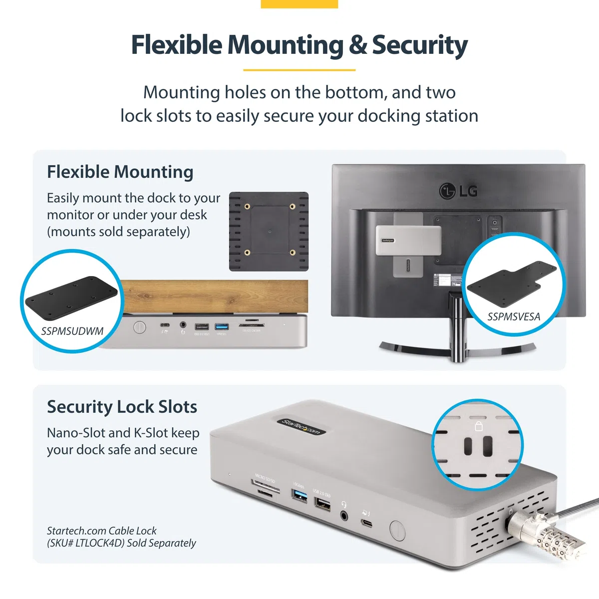 StarTech.com Multi-Display docking station Thunderbolt 4