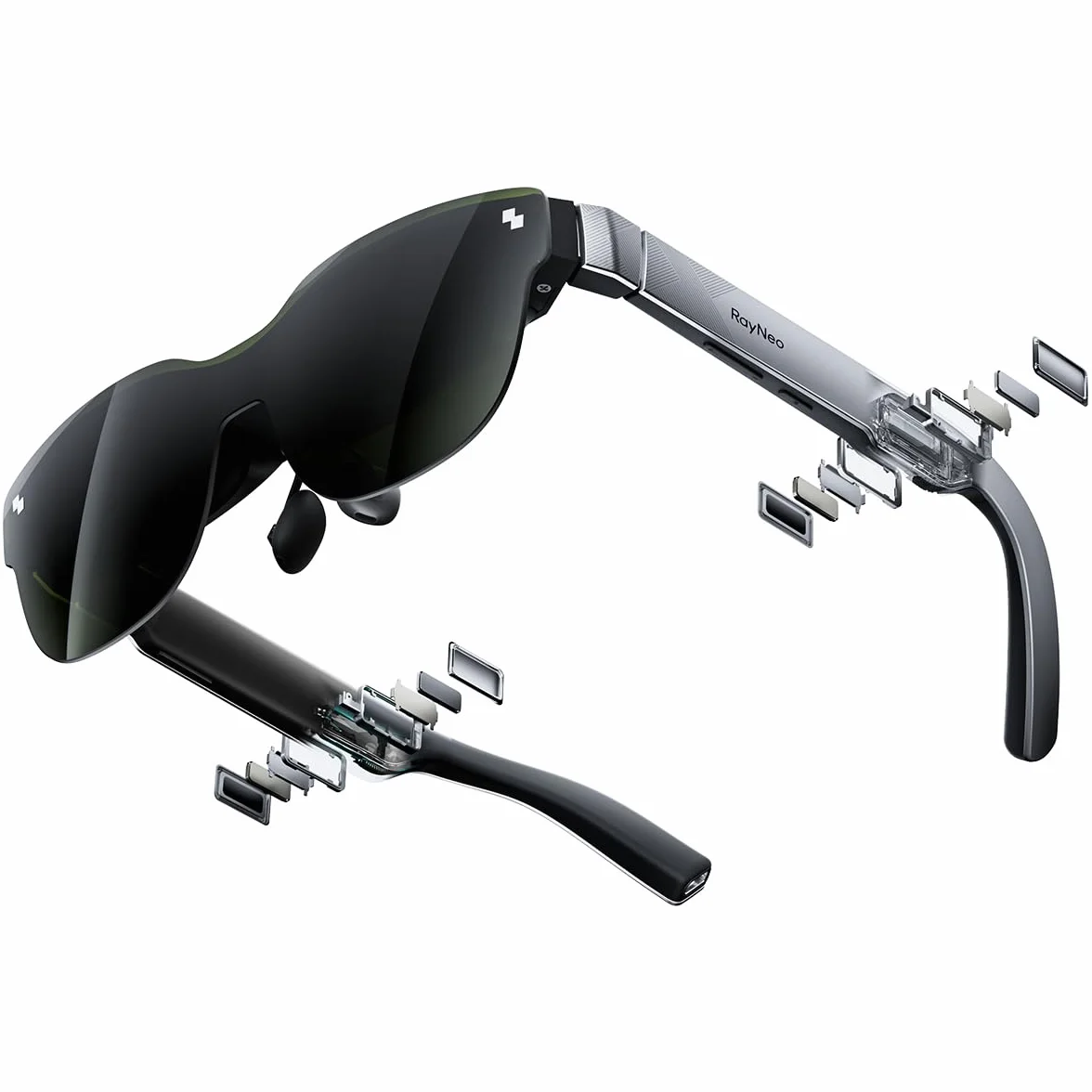 RayNeo Air 3s Okulary AR/XR, 201" 120Hz FHD Wyświetlacz HueView, Przenośne Okulary Wideo AR do Gier dla iPhone 16/15, Android, Mac, PS5, Steam Deck - Przenośne Kino Nowej Generacji