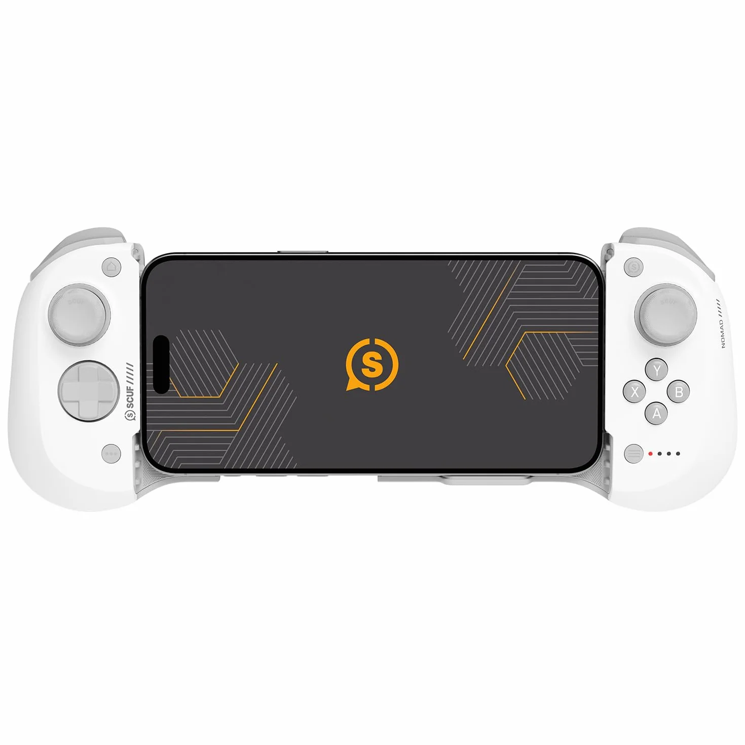 SCUF NOMAD Bezprzewodowy iPhone Kontroler do Gier Mobilnych – Tylne Łopatki – Drążki z Efektem Antydryfowym – Bluetooth 5.0 Łączność – PS Remote, Xbox Game Pass, Apple Arcade, Steam Link – Biały