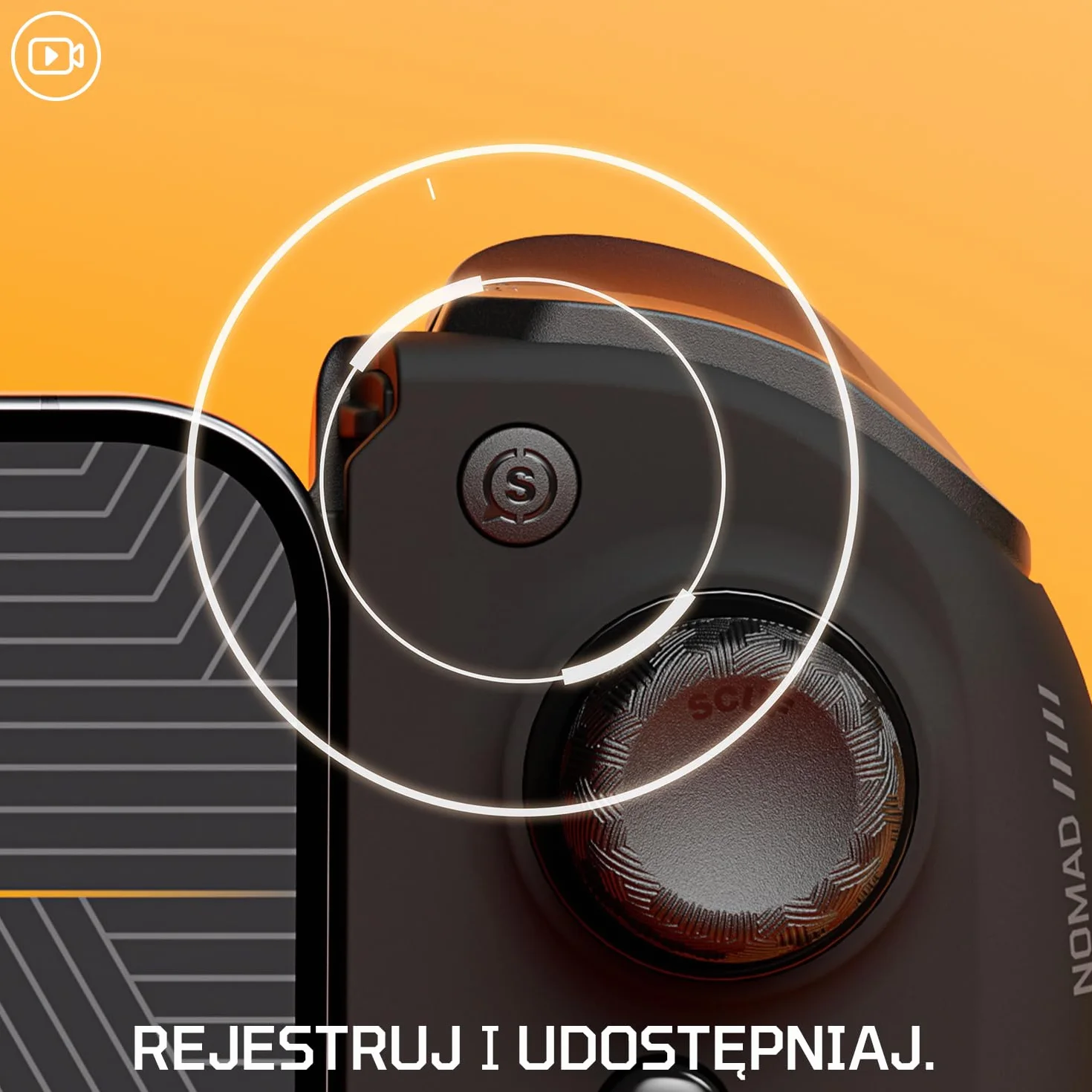 SCUF NOMAD Bezprzewodowy iPhone Kontroler do Gier Mobilnych – Tylne Łopatki – Drążki z Efektem Antydryfowym – Bluetooth 5.0 Łączność – PS Remote, Xbox Game Pass, Apple Arcade, Steam Link – Biały