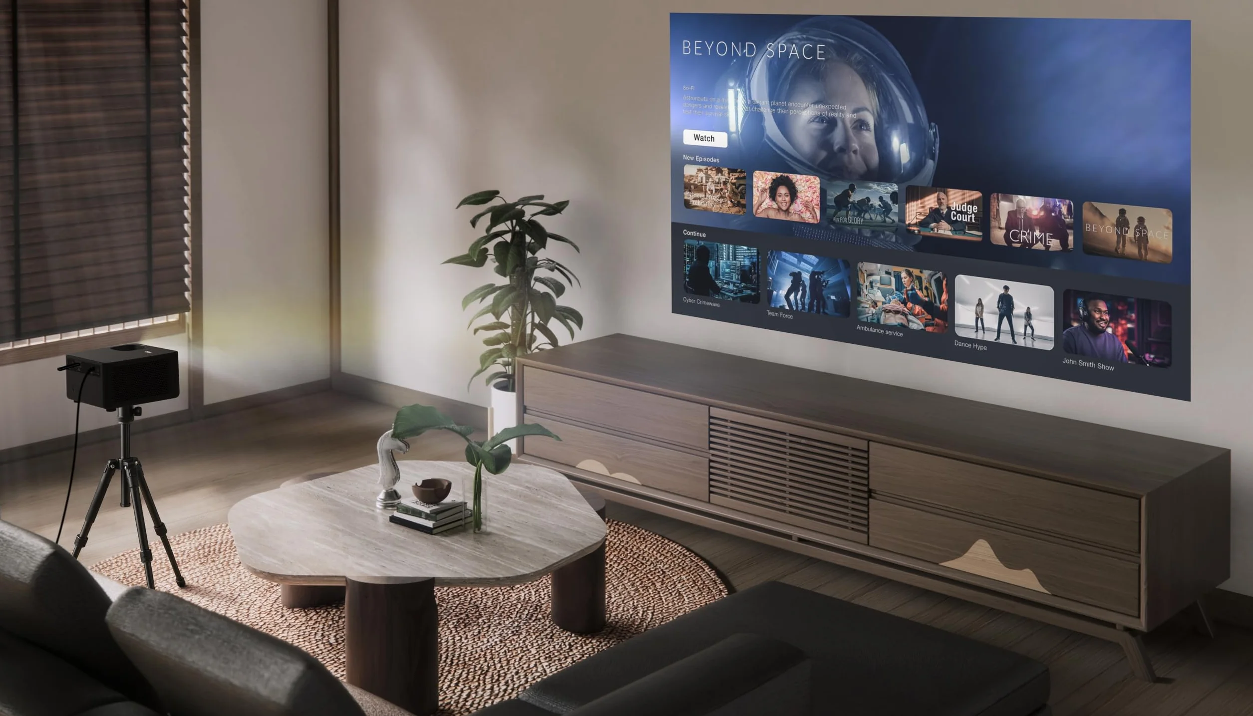 Optoma Photon Life PH31 projektor kina domowego Full-HD z technologią 3 LED | 1500 lumenów | nowoczesne wzornictwo | bez lampy i nie wymaga konserwacji